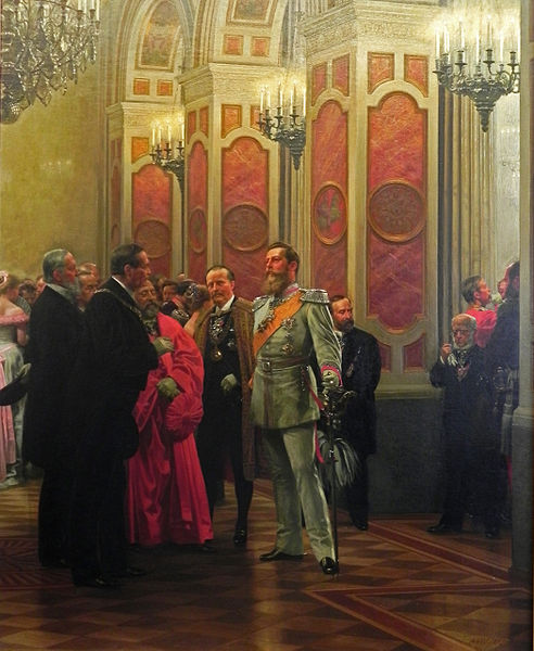Crown Prince Frederick at the Court Ball, 1878 (Anton von Werner) (1843-1915) Alte Nationalgalerie, Berlin, A I 521
